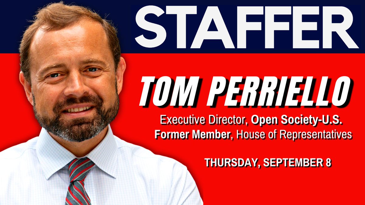 On today’s episode, <a href="/TomPerriello/">Tom Perriello</a>, Executive Director for <a href="/OpenSociety/">Open Society Foundations</a> U.S. and former U.S. Representative, talks with <a href="/JimPapa10/">Jim Papa</a> about his life fighting injustice. Tom dives into how important it is to find meaning in everything you do.

Listen now: staffershow.com/episodes/tom-p…
