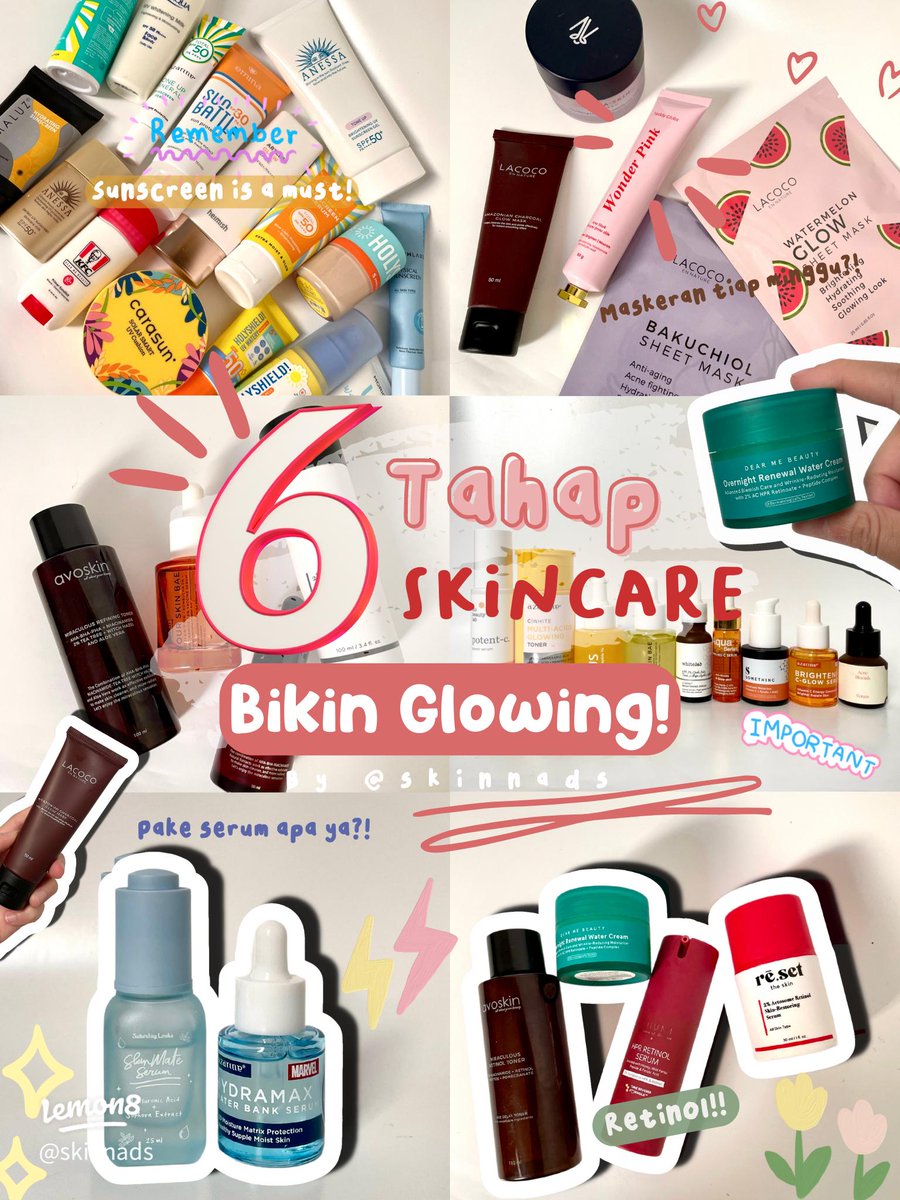 IndonesiaLemon8's tweet photo. 【SAVE】6 Tahap Bikin Glowing!! Fullest tutorial+produk spill dari Lemon8 creator @Hazelnaad 😘🥰🥰🫶 https://t.co/ckwFumAMOt