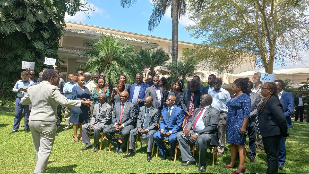 MutintaeNketani's tweet photo. #NationalBiotechnologyAndBiosafetyPolicyValidationMeeting Sponsored by NEPAD. And we are saying #NoToGMOs https://t.co/6Fnsh0YGdw
