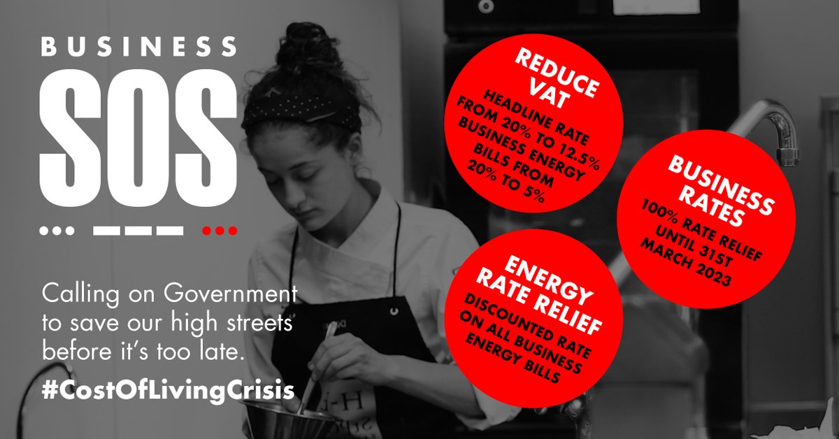 We are committing to the #BusinessSOS campaign for real business support this winter. 

Businesses face pressures from all sides, not just on energy. The support we give must match these demands. We need a comprehensive mix of measures across Business Rates, VAT and energy costs.