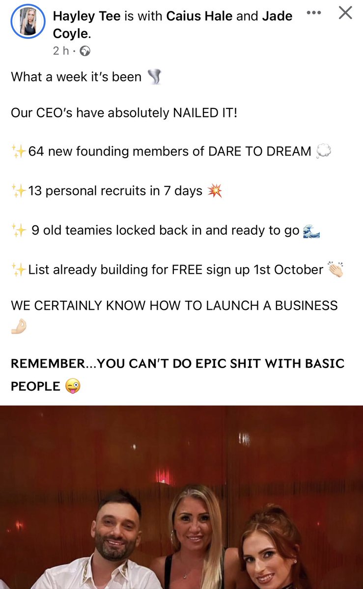 MLMshyster's tweet photo. Caius Hale busy repeating the same formula as #TSLife #MLM but with a different name: #Reminiscience. It’s in “pre-launch”, that lucrative stage of the #scam. Different name but the same damage to its victims #antiMLM #acti-labs #UrbanRetreat #RepublicofIreland #Essex #Salisbury https://t.co/1WzCSk9We8