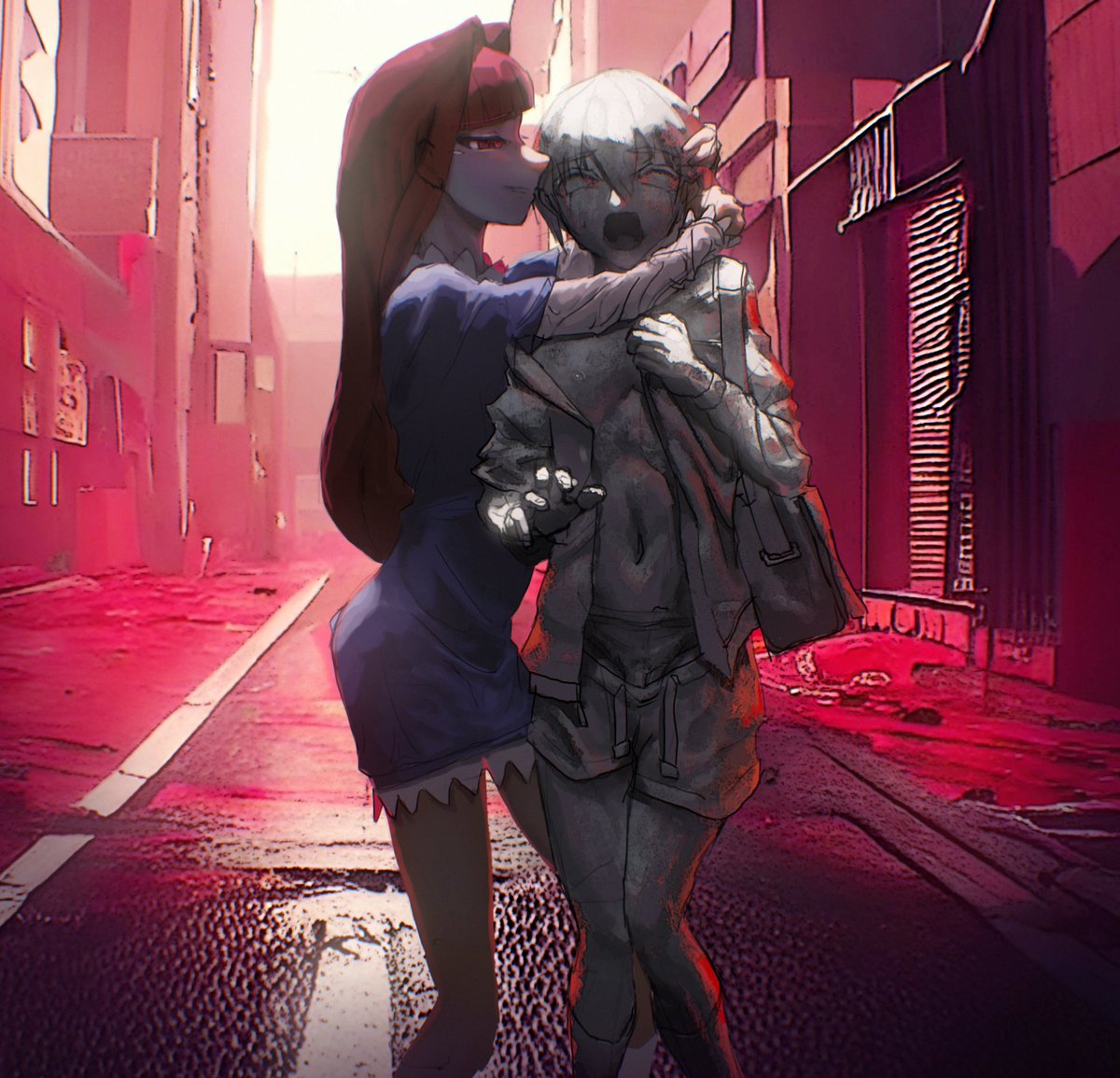 落書きです!!
スイミングスクールに登校してた男の子が某メデューサさんに見つかってコレクションの石像にされてしまったようですね……
この後彼女の船に運ばれて行ったそうです……かわいそうに…… 