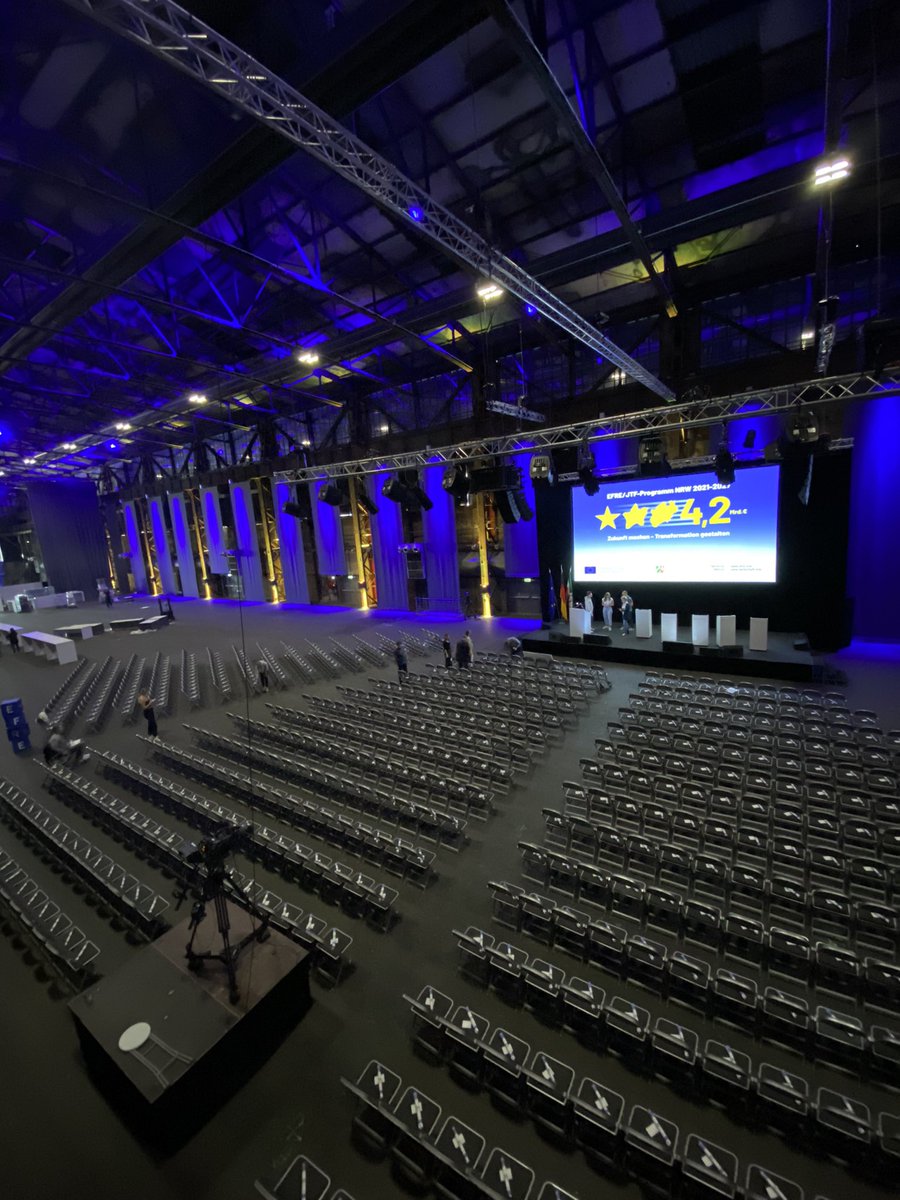 efre_nrw's tweet photo. Wir freuen uns auf über 800 Gäste bei unserer Auftaktkonferenz EFRE/JTF-Programm NRW 2021-2027, morgen im @landschaftspark, Vorbereitungen laufen. #EFRENRW #JTFNRW #REACTEU #EUinmyRegion @WirtschaftNRW https://t.co/J2p3sUSWNe