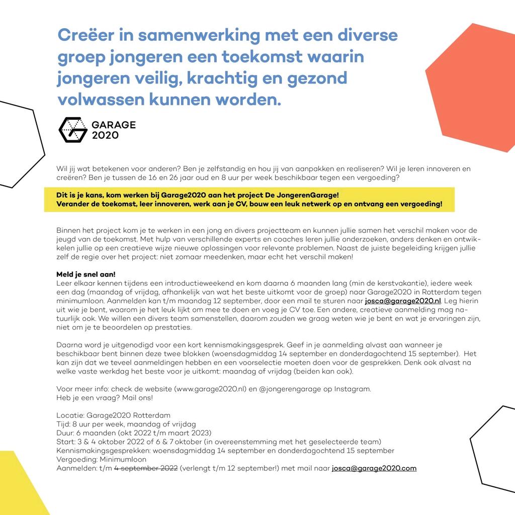 Garage2020 tweet media