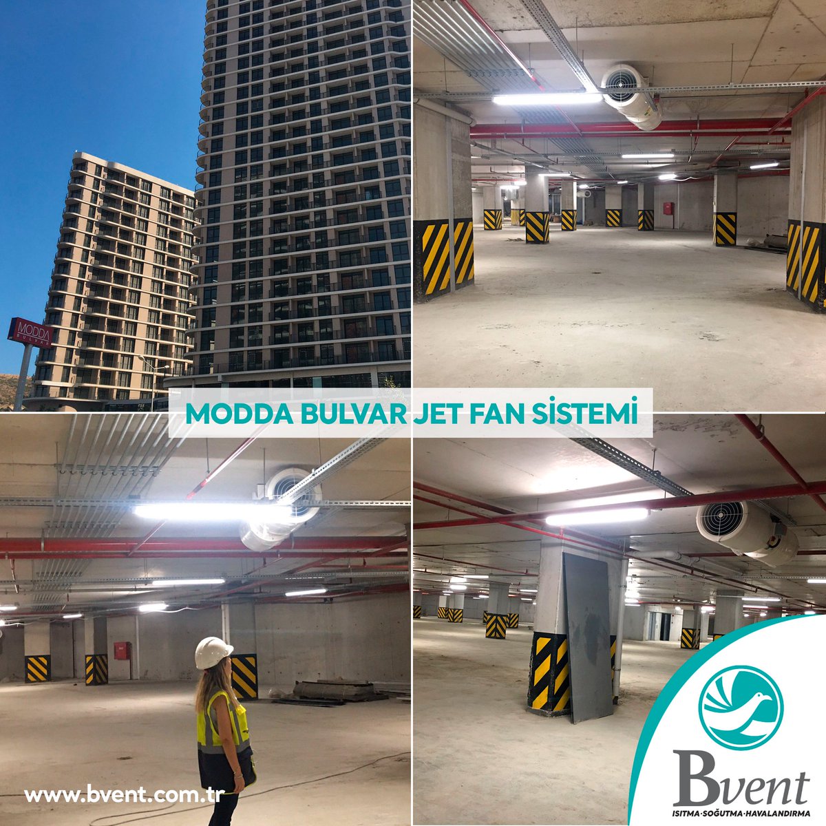 Modda Bulvar Projesi'nde Jet Fan Sistemini devreye aldık. Süreçte emeği geçen herkese teşekkür ederiz. Bizleri tercih ettiğinden dolayı Detamek Mühendislik firmasına da ayrıca teşekkürlerimizi sunarız. #Bvent #JetFan #DetamekMüh #Prodek #mühendislik #HVAC