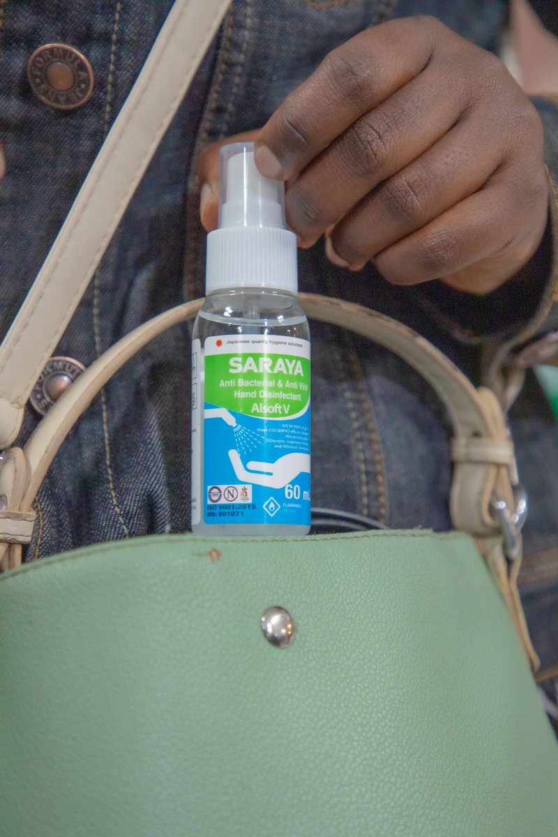 saraya_uganda's tweet photo. Carry your "protection" wherever you go, because it is portable enough to fit anywhere.
#AlsoftV #Santizer #Saraya https://t.co/hyKt0SGHzC