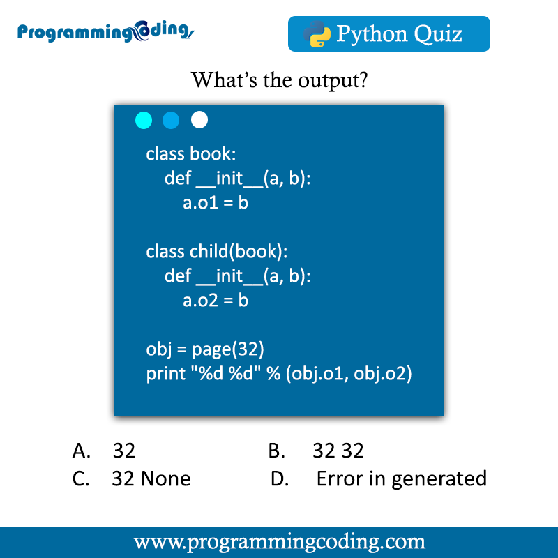 programmingcod3's tweet photo. To know what's the output of the C++ Question by clicking the link below:
https://t.co/VpfFuRiHJx
#programmingcoding #pythoncode #python #pythonquiz #QuizChallenge #freebook #coding #freepdfbooks #programming #books #freebookswebsite #code #cobjective #programmer #software https://t.co/ZvQ8n8WXYy