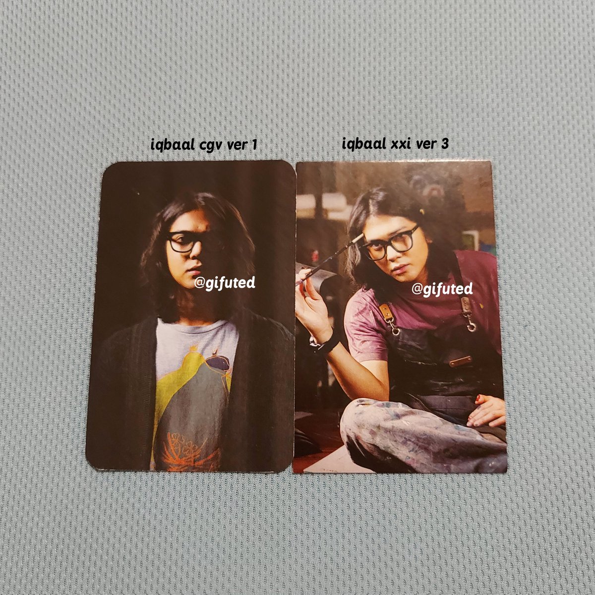 gifuted's tweet photo. updated stock

wts want to sell photocard iqbaal as piko
• cgv ver 1
• cinepolis ver 2
• fix price by dm, nett
❌️ no keep
✅️ checkout shopee

tags. jual pc mencuri raden saleh version versi cinepol https://t.co/SNeB9OZaIz