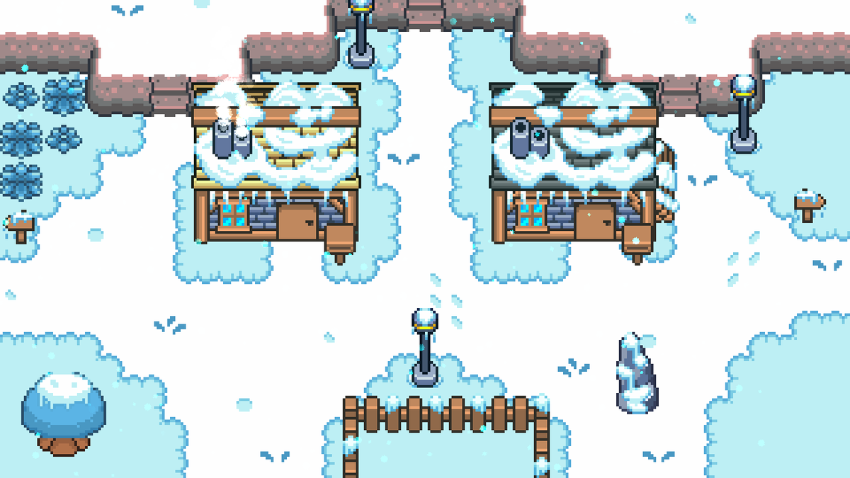 small cute houses during winter

#indiedev #pixelart