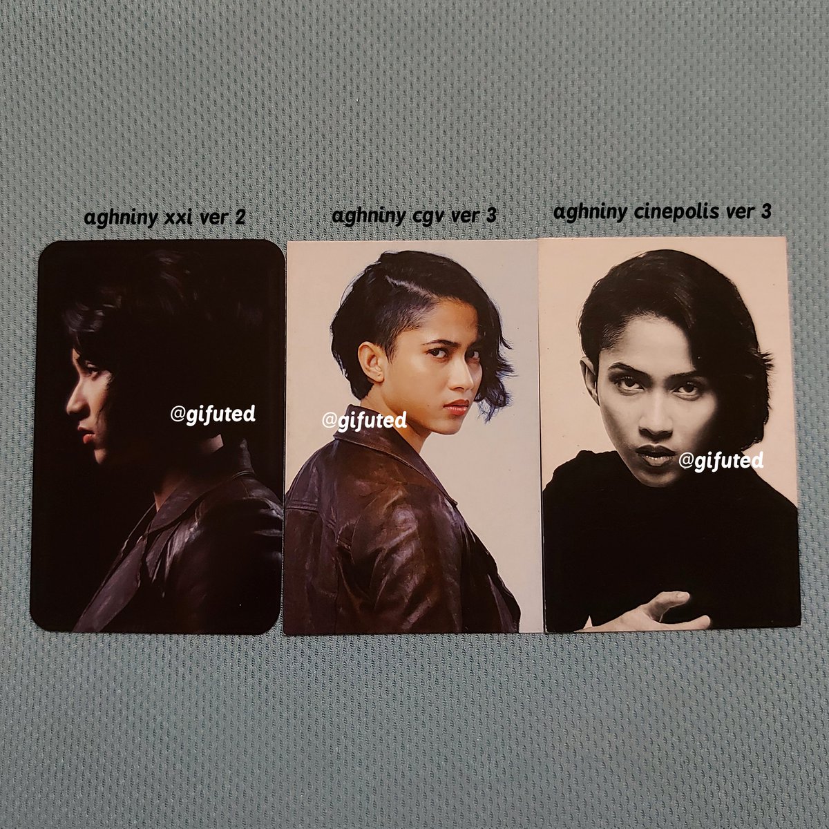 gifuted's tweet photo. updated stock

wts want to sell photocard aghniny as sarah
• xxi ver 2
• cgv ver 3
• cinepolis ver 3
• fix price 50k/each, nett
❌️ no keep
✅️ checkout shopee

tags. jual pc mencuri raden saleh version versi cinepol https://t.co/VKJo9r4sH8