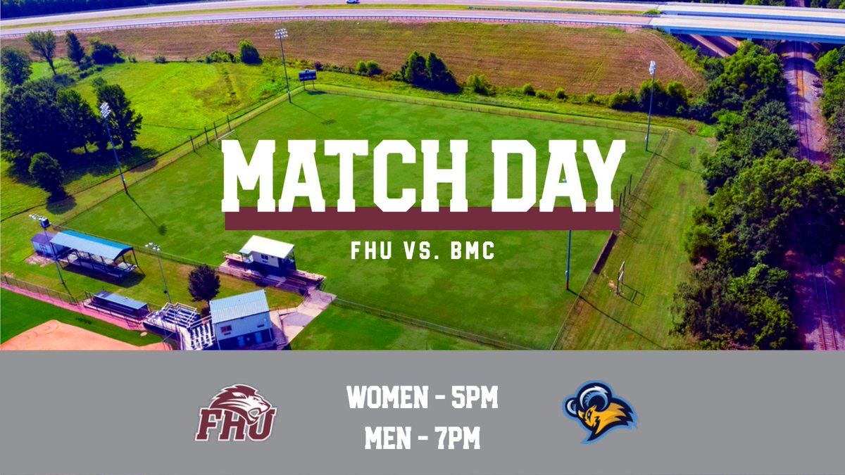 FHU Athletics (@gofhulions) on Twitter photo FHU ⚽ game day! Lady Lions and Lions take on The Mountain at the Josh Riley Soccer Complex.
Women:
🆚 - <a href="/BMCSports/">BMCU Athletics</a>
⏰ - 5pm
📊 - statb.us/b/414403
Men:
🆚 - <a href="/BMCSports/">BMCU Athletics</a>
⏰ - 7pm
📊 - statb.us/b/414394
Both:
📺 - gofhulions.com/stretch
#HearUsRoar FHU ⚽ game day! Lady Lions and Lions take on The Mountain at the Josh Riley Soccer Complex.
Women:
🆚 - <a href="/BMCSports/">BMCU Athletics</a>
⏰ - 5pm
📊 - statb.us/b/414403
Men:
🆚 - <a href="/BMCSports/">BMCU Athletics</a>
⏰ - 7pm
📊 - statb.us/b/414394
Both:
📺 - gofhulions.com/stretch
#HearUsRoar