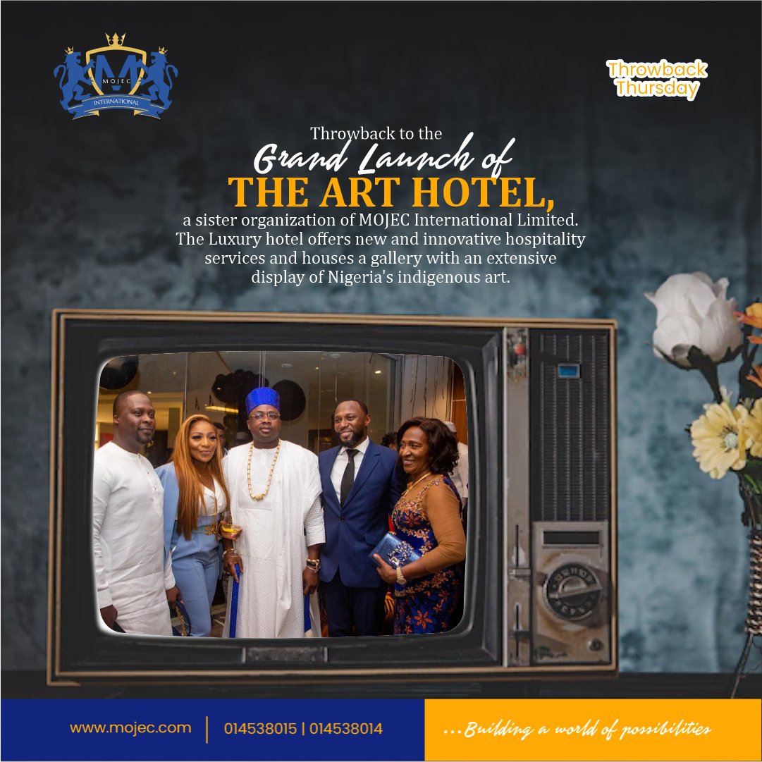 MojecIntlLtd's tweet photo. Take us back to this beautiful moment in time when we hosted the grand opening soirΓ©e of our Luxury Art Hotel in Victoria Island, Lagosπ€©
The Art Hotel was specially designed to exude class and welcomes all lovers of art, beauty, and comfort from around the world.
#Mojec https://t.co/oDzlLodtdu