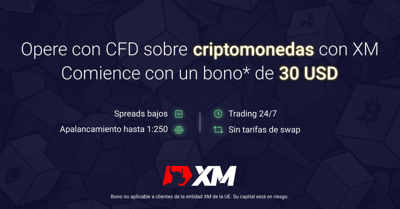 XM_COM's tweet photo. Comience a operar CFD sobre criptomonedas con bono sin depósito de 30 USD.

Abra cuenta en XM, opere 24/7 con CFD sobre Bitcoin, Ethereum, Ripple, Litecoin y Bitcoin Cash.

✔️Spreads bajos ✔️Apalancamiento hasta 1:250 ✔️Sin tasas de swap

#XM_COM #Criptomonedas #CriptoTrading