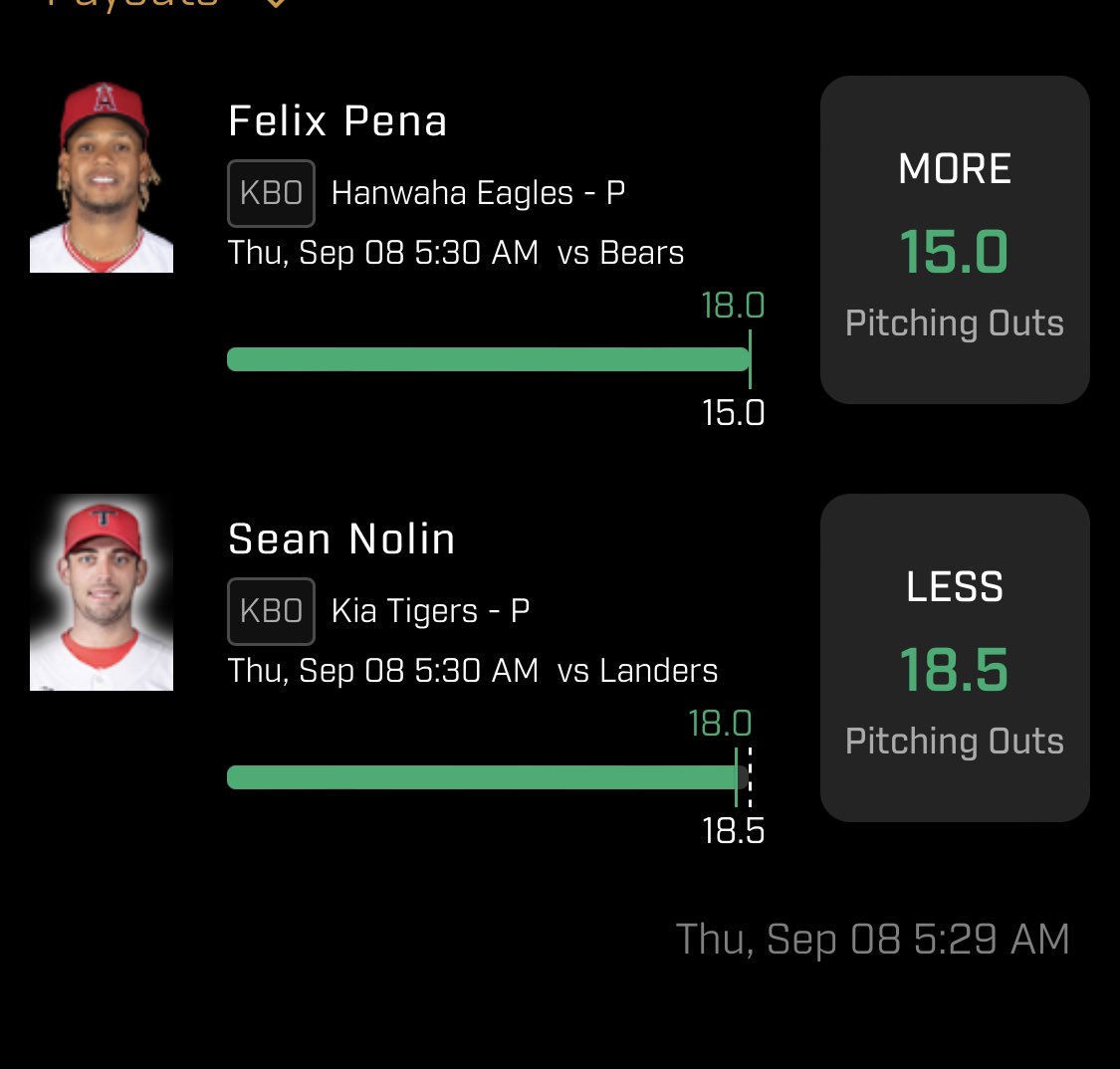 Str8UpGangDFS's tweet photo. .@Trident_DFS cash that power 2 good look Broskiii
#PrizePicks #PrizePicksKBO #KBO #GamblingTwitter #Twitter #DFS #Trending #viral #Str8UpGang340 #Str8UpGangDFS #EverythingInMotion #thursdayvibes https://t.co/jcExRGlByh