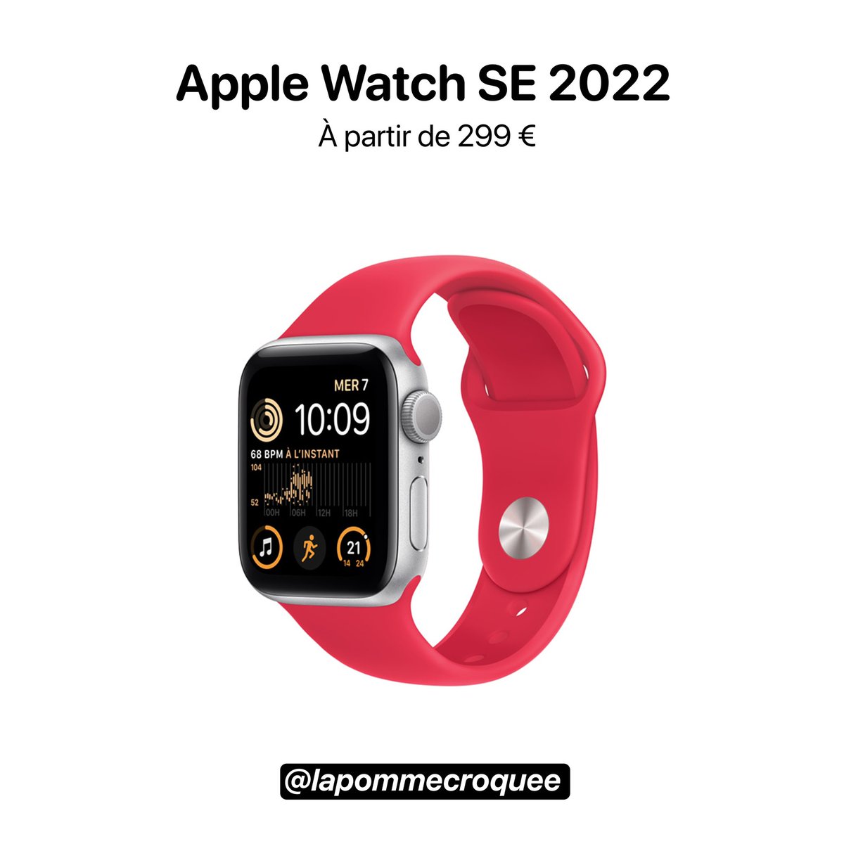 Lpcroquee's tweet photo. Voici l’Apple Watch SE 2022 https://t.co/Fy4qtO08ms