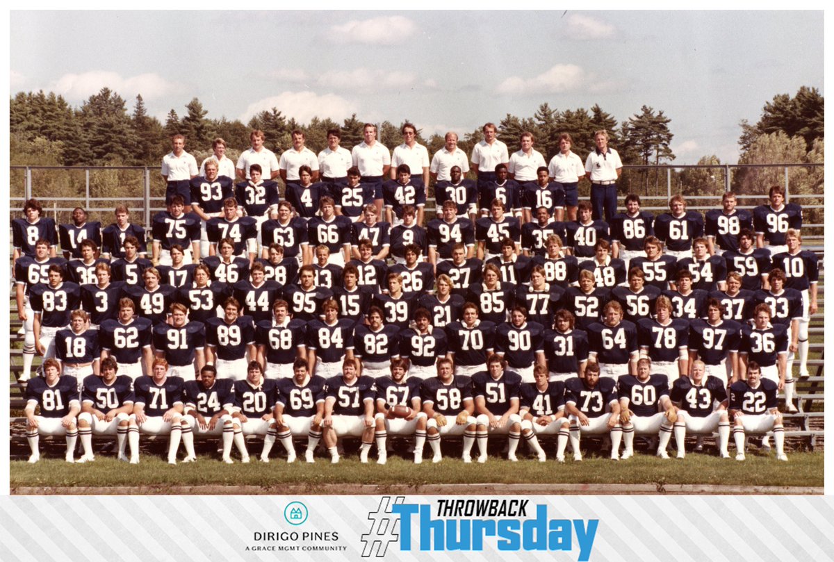 #TBT to the 1982 University of Maine football team 🏈 The team will be officially introduced on Saturday during Maine's home football contest against Colgate! #BlackBearNation // @dirigo_pines