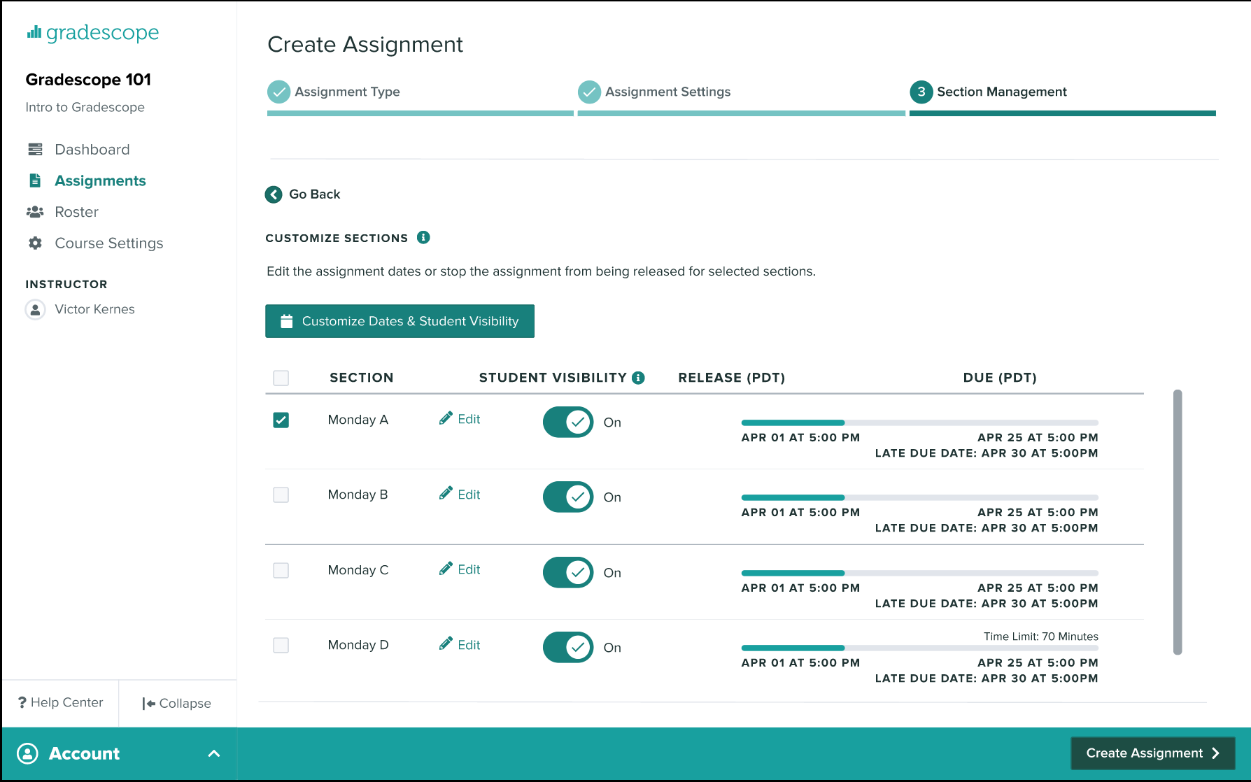 Gradescope All Instructors Who Signed Up For The Gradescope Sections Beta Program Now Have The New Sections Features Enabled In Their Requested Courses Learn More Here T Co Gvslx4nopr Do You Want