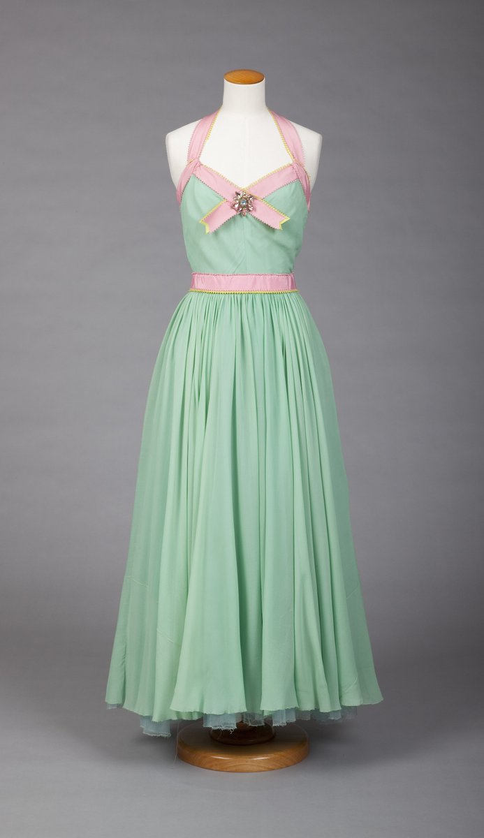 Sorbet vibes from Mainbocher, 1955. #Frockingfabulous #fashionhistory via Goldstein Museum of Design.