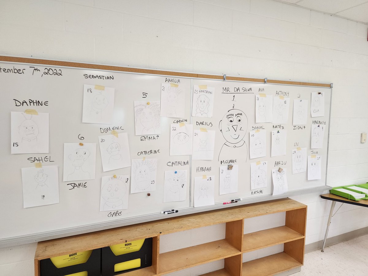 Yesterday's Bioglyph challenge!! The grade 7s and 8s loved trying to decode which Bioglyph belonged to their classmates! #NPS <a href="/YRDSB/">York Region DSB</a> #Nobleton