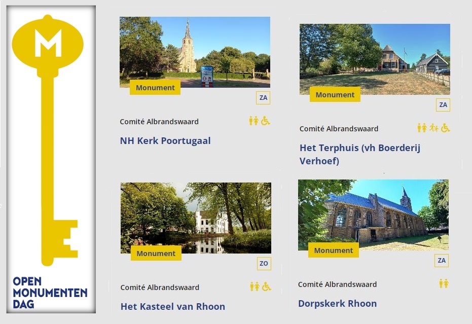 Tijdens de Open Monumentendagen 10 en 11 september zijn er in Albrandswaard verschillende monumenten van 11.00 tot 16.00u te bezoeken.
Meer informatie op: bit.ly/omdAlbrandswaa…