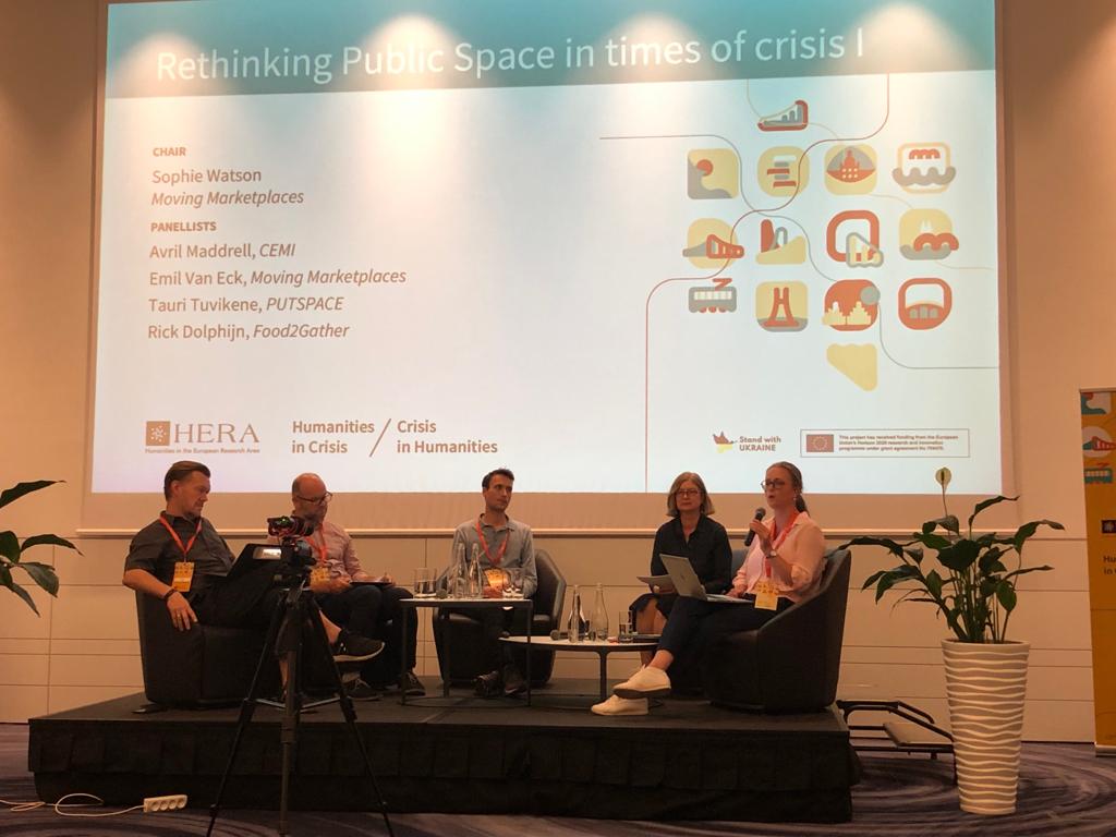 Rianne van Melik from @MmpMoving introducing the panel on Rethinking Public Space in times of crisis just now. @HERA_Research