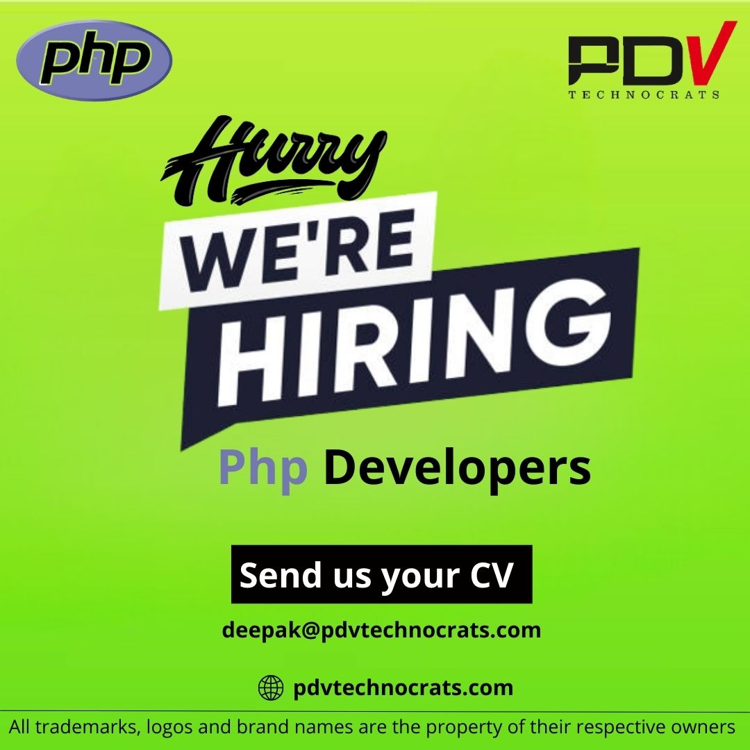 We are hiring for Php Developer at our Kothrud, Pune office for Junior and Senior positions.

Send profiles to us at :
deepak@pdvtechnocrats.com

 #hiring #pune #jobs #jobsearch #recruitment #job #nowhiring #recruiting #career #employment #careers #hiringnow #work #jobseekers #hr