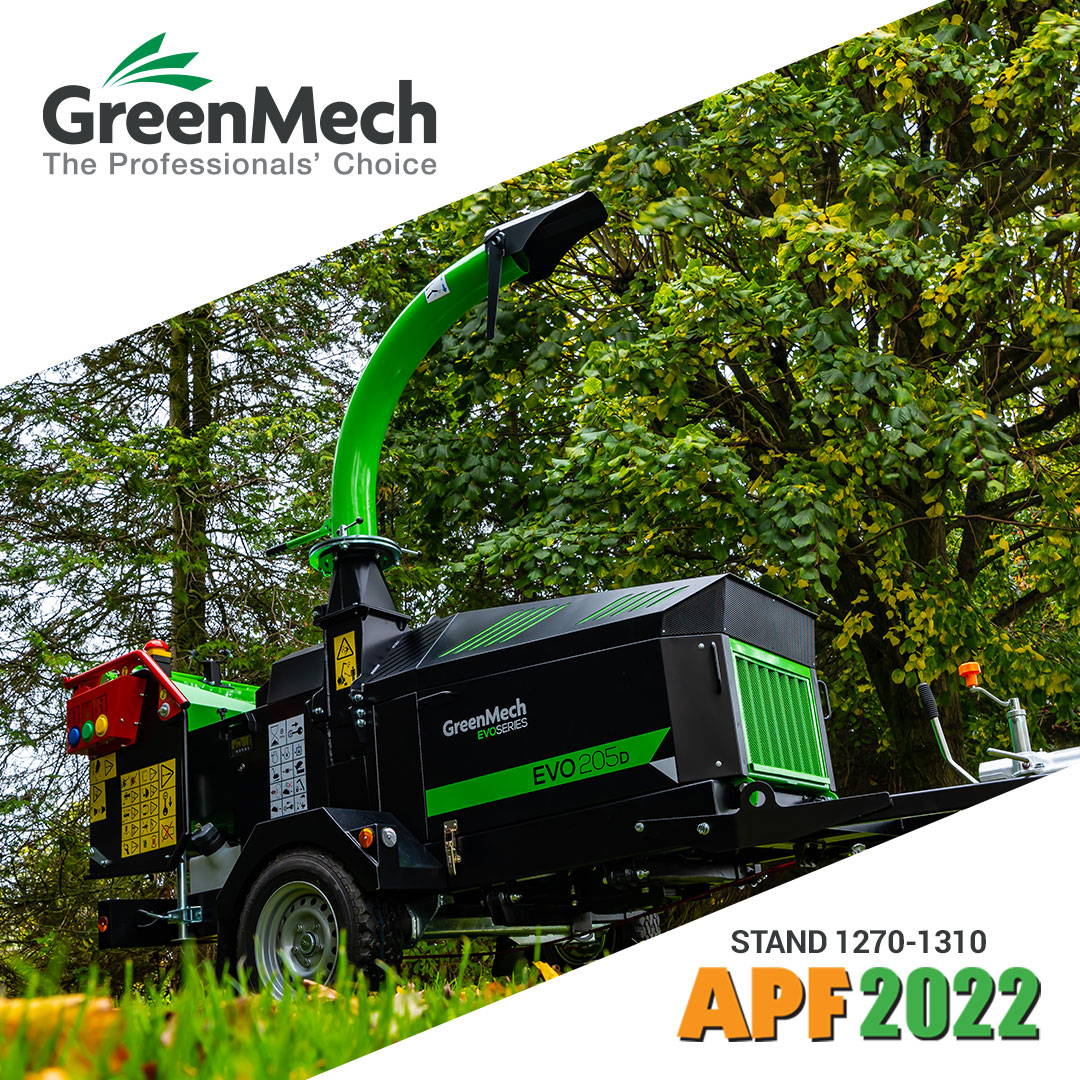 GreenMechUK's tweet photo. We will be exhibiting at the APF 2022.
Make sure you visit our stand 1270-1310 in the outside area and take a look around the entire EVO series.
Tickets can be purchased from the below link:
https://t.co/hWr0joAnUp
#GreenMech #APF #Exhibition #EVOseries #woodchippers #arborist https://t.co/6NiNRLpNQv
