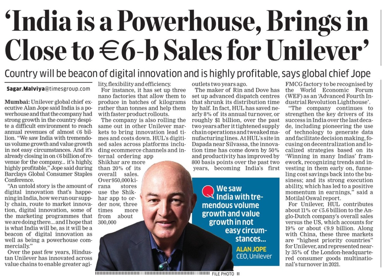 Hindustan Unilever on Twitter "Here is an article from the