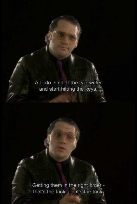 JeffGrubb's tweet photo. Hideo Kojima's podcast feels like those interview segments from Garth Marenghi's Dark Place. https://t.co/YnmjwOi8Bf