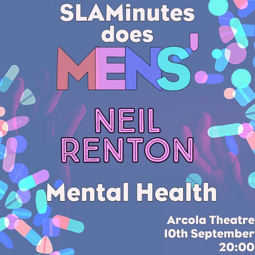 #11 in #SLAMinutes does #mens #mentalhealth is the incredible #comedian Neil Renton
.
THIS SATURDAY, <a href="/arcolatheatre/">Arcola Theatre</a> raising money for Mind
.
TIX in bio &amp; ift.tt/kXjibOT
.
#theatre #spokenword #poetry #writing #newwriting #performance #MentalHealthAwareness #mensmentalh…