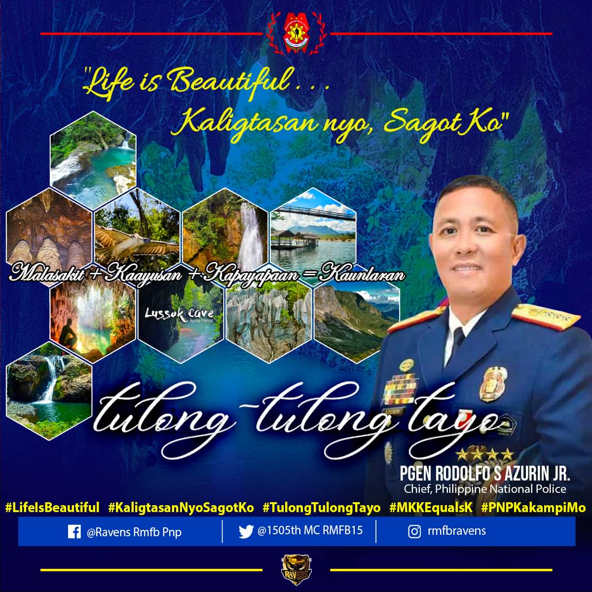 rpsc_procor's tweet photo. 𝑳𝒊𝒇𝒆 𝒊𝒔 𝑩𝒆𝒂𝒖𝒕𝒊𝒇𝒖𝒍 . . . 𝑲𝒂𝒍𝒊𝒈𝒕𝒂𝒔𝒂𝒏 𝒏𝒊𝒚𝒐, 𝑺𝒂𝒈𝒐𝒕 𝑲𝒐 ❣️
𝑴𝒂𝒍𝒂𝒔𝒂𝒌𝒊𝒕+𝑲𝒂𝒂𝒚𝒖𝒔𝒂𝒏+𝑲𝒂𝒑𝒂𝒚𝒂𝒑𝒂𝒂𝒏 𝒕𝒖𝒏𝒈𝒐 𝒔𝒂 𝑲𝒂𝒖𝒏𝒍𝒂𝒓𝒂𝒏

#LifeisBeautiful
#KaligtasanNyoSagotKo
#TulongTulongTayo
#MKKequalsK
#PNPKakampiMo
#RMFB15Cares https://t.co/9NIlAGJ8oL