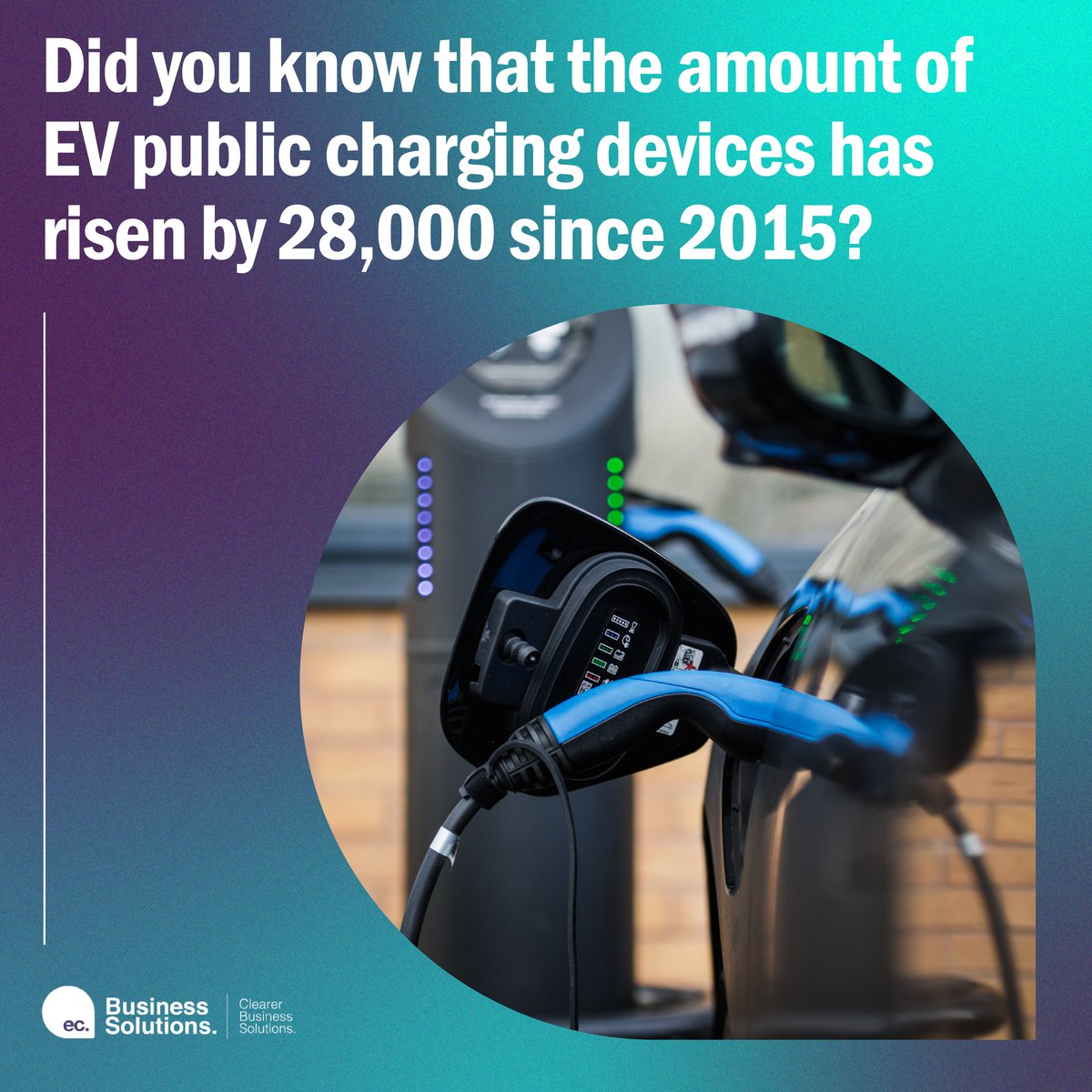 ecbusinesssol's tweet photo. The number of electric vehicle drivers and charging points is rising every year! Is your business prepared? ⚡️

If you're looking for expert advice on how to approach installing EV charging points, get in touch 👉 0800 2100 722 https://t.co/YpAqy0jatZ