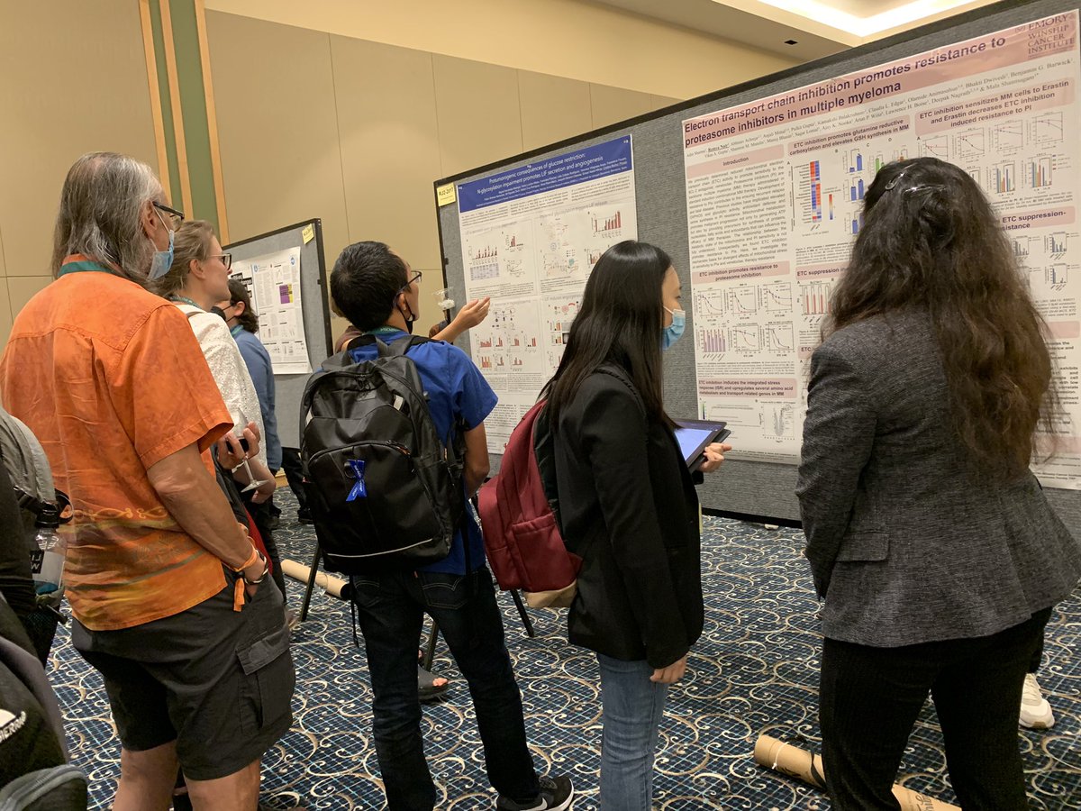 Delighted to see @Remya_Nair_PhD present our soon to be out in Science Advances story on how ETC inhibition promotes resistance to proteosome inhibitors in MM at #KSTumorMetabolism22!