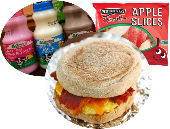 CafeCSD's tweet photo. Colonial offers our students so many breakfast choices!  
Whole grain, reduced sugar muffins, Poptarts, crunchy Tornados, homemade breakfast sandwiches, fresh fruits, 100% juice, and low fat milk varieties, there is something for every student @ no cost!
https://t.co/2VX2pOCPT9 https://t.co/t77fHQnIuk