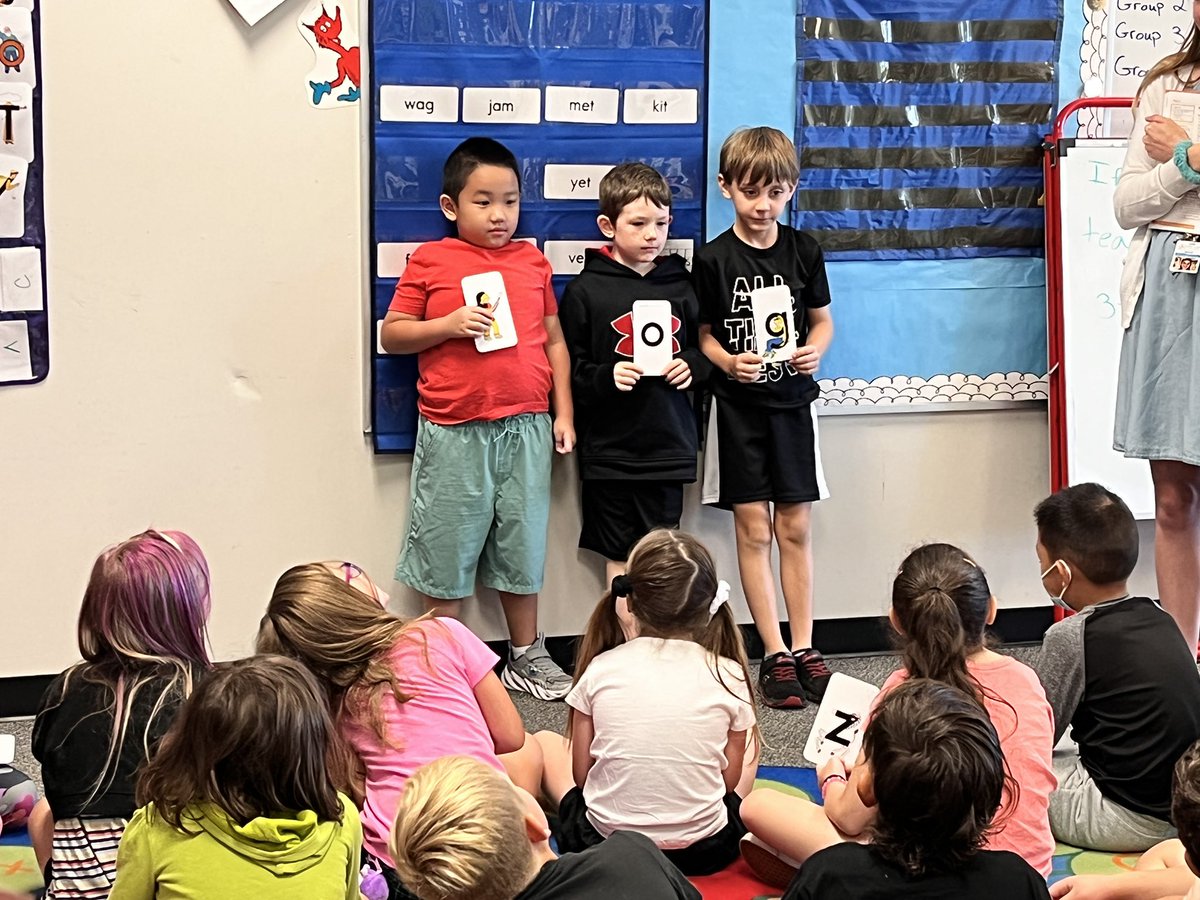 Our 2nd graders are busy making words this morning with <a href="/letterland/">Letterland</a>