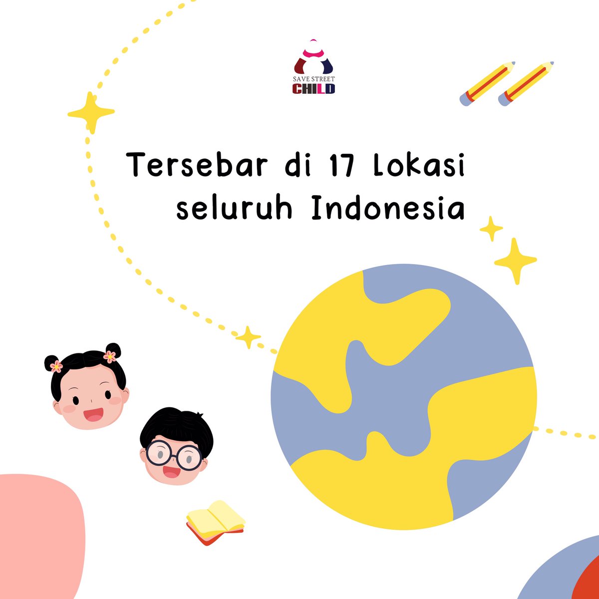 Yayasan Sekarya Sobat Cinta Indonesia hanya menaungi SSC area JABODETA aja nih kak. Namun kami sudah ada 17 lokalisasi gerakan SSC yang tersebar di Seluruh Indonesia.