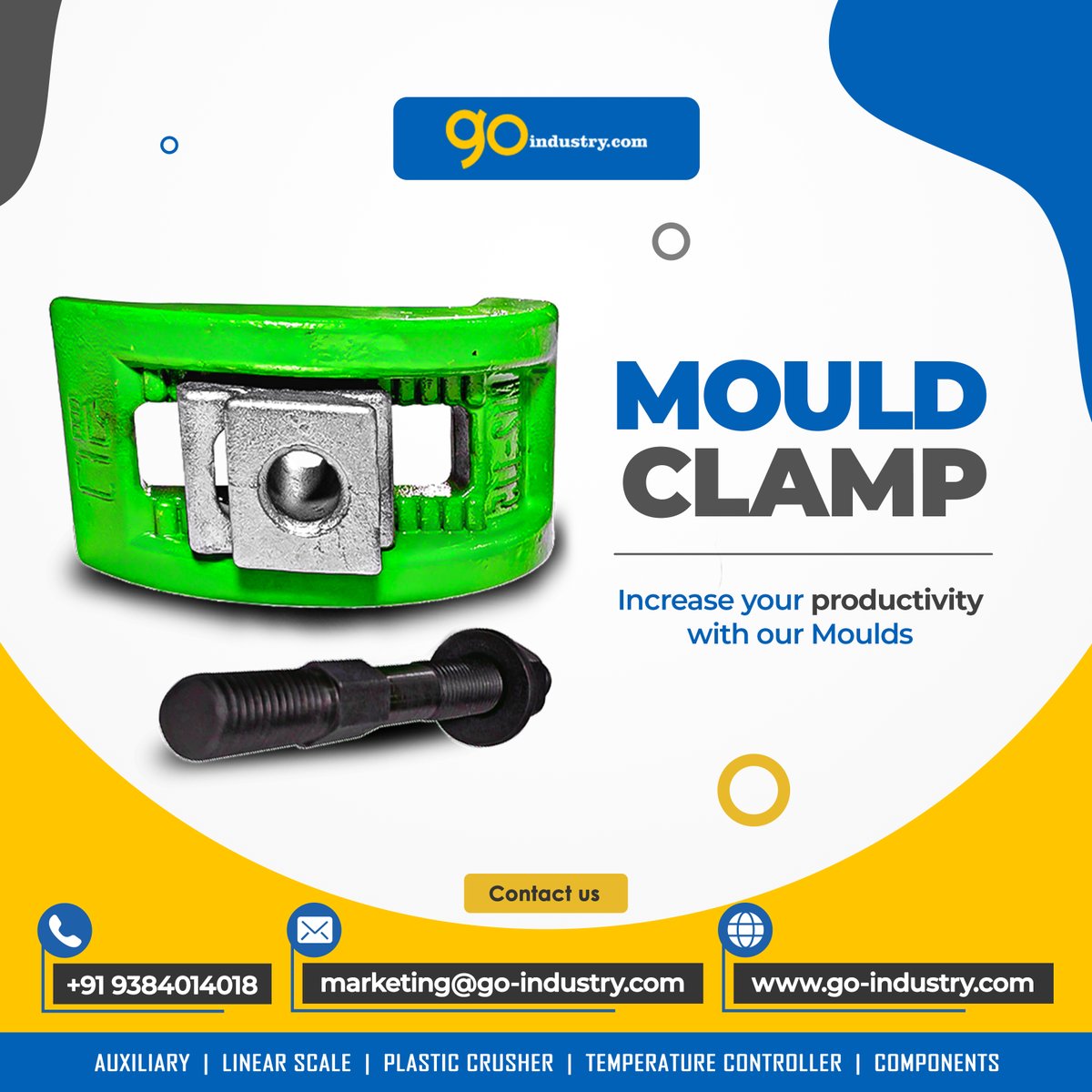 go_industry's tweet photo. Our Mould Clamp are widely appreciated for the quality, corrosion resistance, and Durability.

Drop your inquires👇
Whatsapp: 📲 9384014018

#moldclamp #injectionmldingmachinemolds #aluminium #m12 #m14 #m16 #m20 #m24 #m30 #m36 #n2s https://t.co/pE56ddjg5e