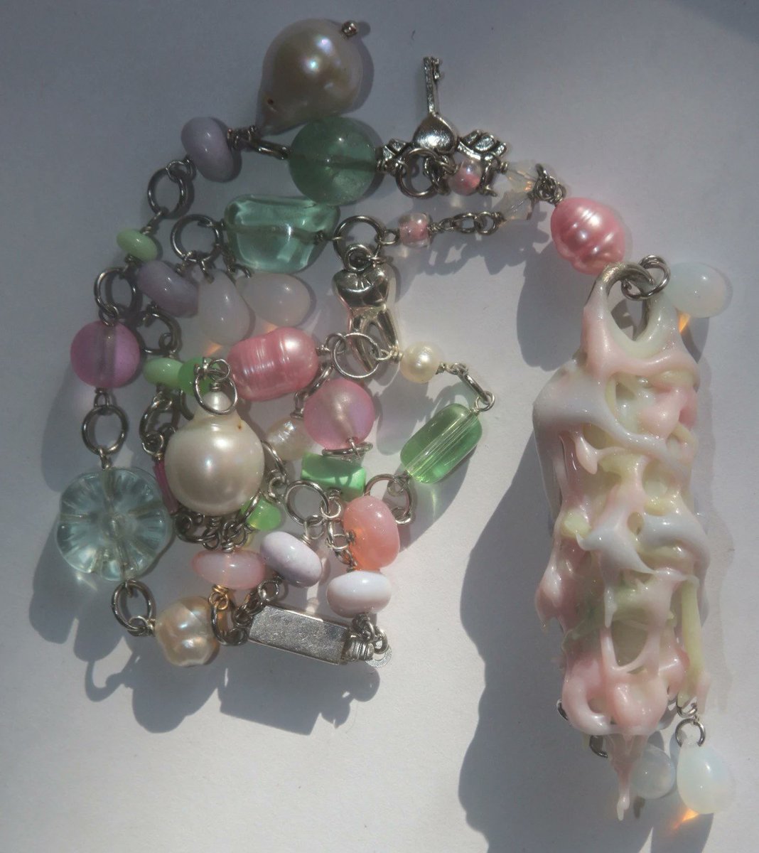 apocene's tweet photo. ♡ #fairyaesthetic meets #slimecore: this is Aephotika, the brand pushing the boundaries of what jewelry can be. Inspired by bacteria, fungus, and deep sea creatures, Aephotika uses free form resin, stainless steel, crystals, & glass to create these beautiful creatures ♡ https://t.co/KywblJzBL3