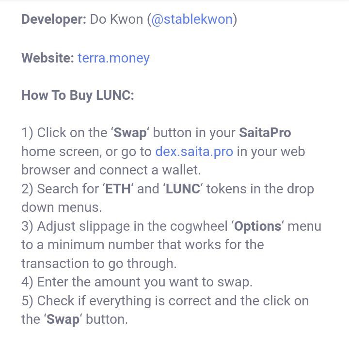 CryptoVaderr's tweet photo. 🏁📡Follow the information while swapping #lunac on #saitapro
#saitama #listyourtoken #saitama https://t.co/ASVw689n8r
