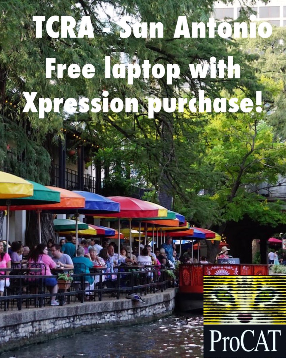 TheProCAT's tweet image. If you are attending the TCRA convention this weekend, stop by the Procat table and try out the Xpression!￼