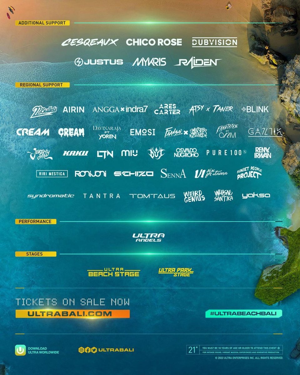 <a href="/Syndromatic/">Sir Handy William</a> will joining ULTRA BEACH BALI and <a href="/anggasaputra_/">Angga Yahya Saputra</a> alongside <a href="/indra7/">indratujuh 🐋</a> at Discovery Kartika Plaza - Kuta this 29-30 September 2022