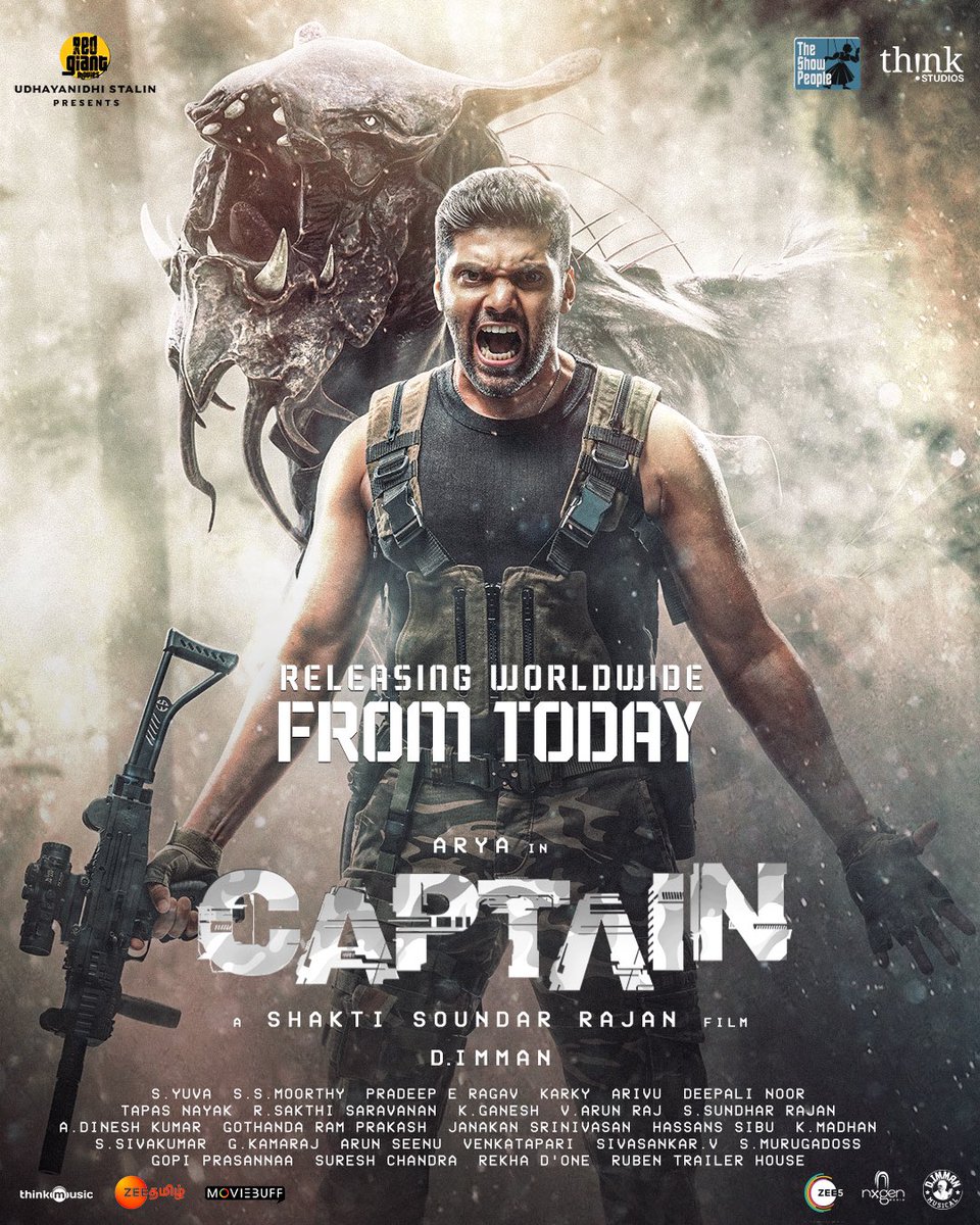 BlackyDaa's tweet photo. ShowTime:-
#Captain @ VSP theatre Erode.
Expecting an engaging neat thriller🤞🏻
#CaptainFromToday
@arya_offl @ShaktiRajan https://t.co/QzLJlOTrrD