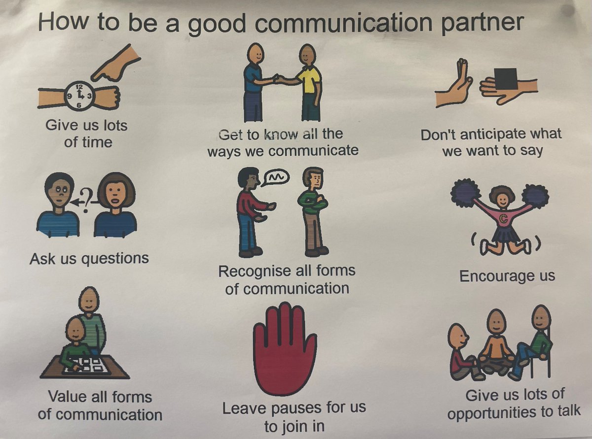 wwlchildrensslt's tweet image. Have you ever wondered how you can be a good communication partner? Check out our tips below 👇

#TopTips #Communication #Speech #Language #AAC #nonverbal #signing 🫶🗣️👍