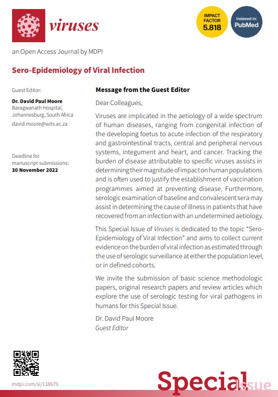 VirusesMDPI's tweet photo. #Serologic #surveillance of #viral #diseases assists in determining their magnitude of impact on human populations and is often used to justify the establishment of #vaccination #programmes aimed at preventing disease🦠
Submit to related #SpecialIssue:
👉https://t.co/vhwDP12BXn https://t.co/YE3Zt0j7zq