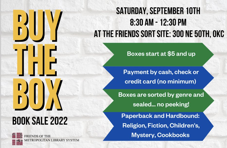 This weekend we've got our most adventurous event of the year! Come grab a box of books based on genre and enjoy the anticipation of the finds you'll take home.