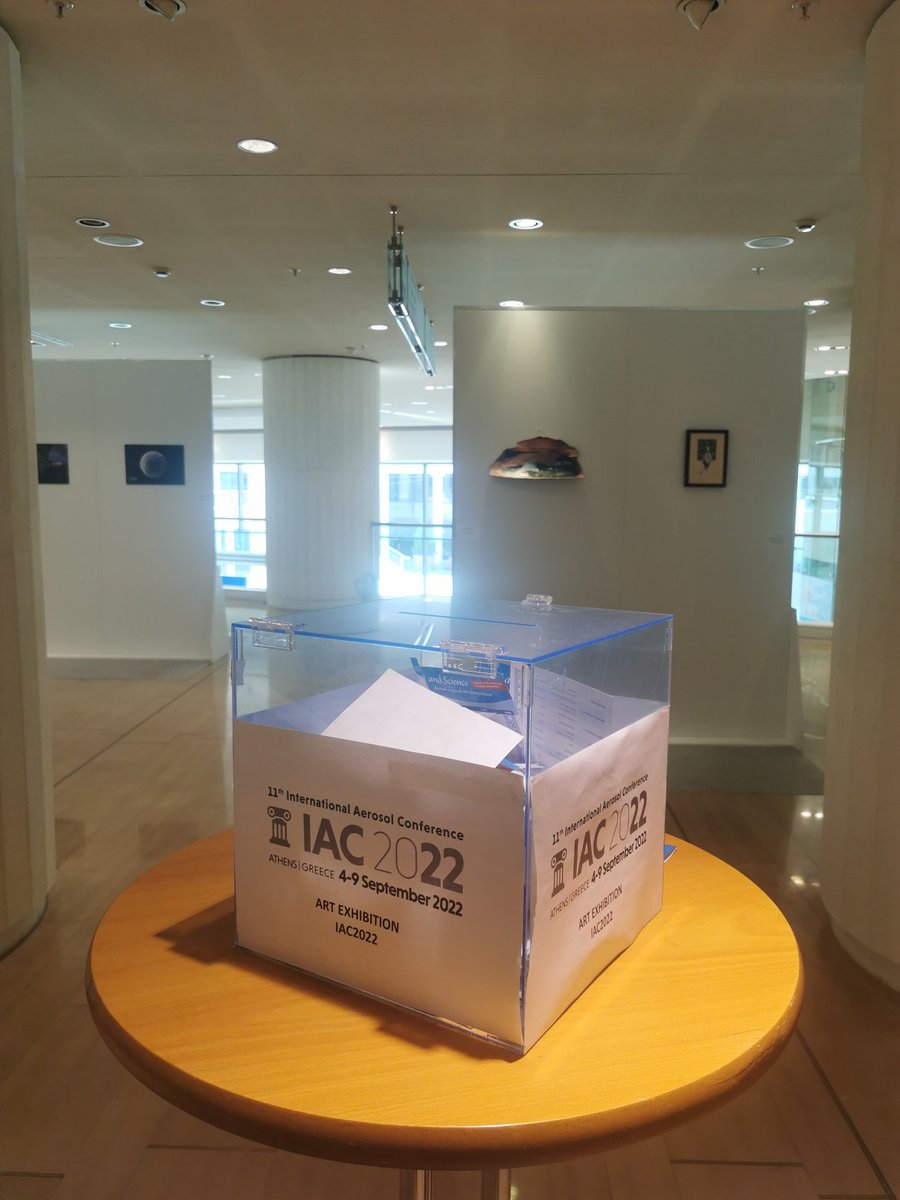 IAC_2022's tweet photo. #IAC2022_Athens
Just before your departure today, do not skip the visit at the art exhibition in Kokkali Foyer. Don't forget to vote for your favorite. Find the ballot paper in your conference bag. https://t.co/VagqGInmck