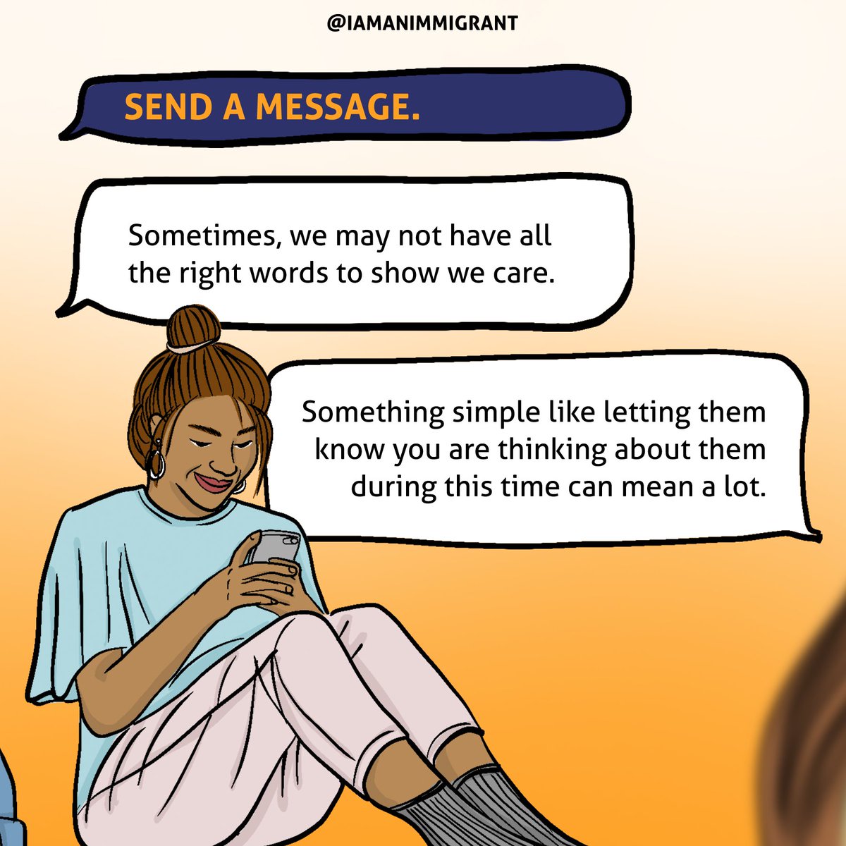 IAmAnImmigrant's tweet photo. It has been an uneasy time for nearly 600,000 DACA recipients in the US. We wanted to share some love and ways to hold each other through this season. #DACA #DACAMented #IAmAnImmigrant https://t.co/A0DwNuIW71