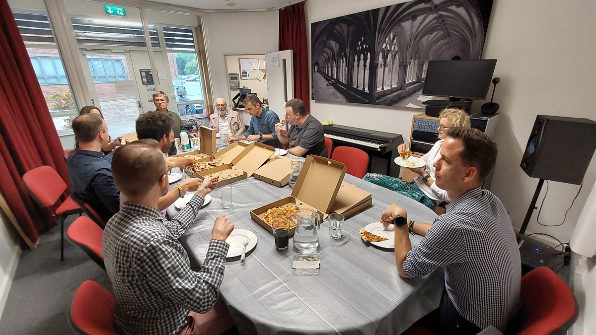 Pizza in the board room 🍕😀 Thanks Donellis Pizzeria, Norwich