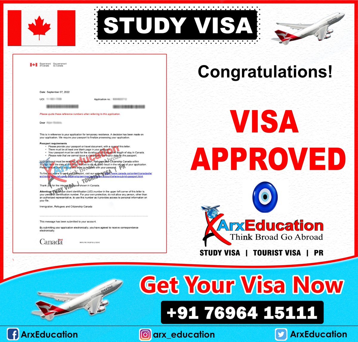 arxeducation's tweet photo. ๐๐จ๐ฆ Study Visa Approved of Refuse Case...๐๐จ๐ฆ
#arxeducation #abroadstudyadvisor #arxconsultants #arxchandigarh #Happiness #teamarxeducation #world #punjab #studyvisa #refusedvisa #refusedcases #teamarxeducation #studyabroadconsultants #immigration #chandigarh #mohali #sasnagar https://t.co/UbMaKiDlDp