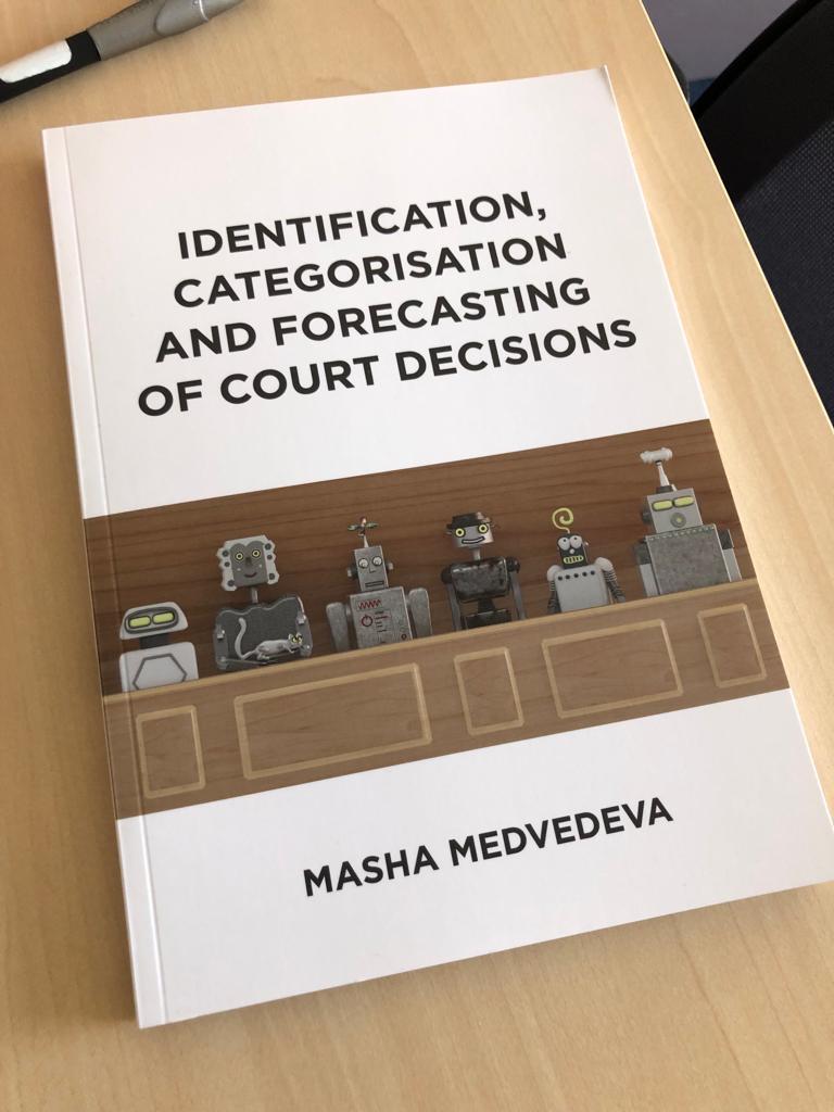 Very soon at 16:15 CET I will defence my PhD 'Identification, categorisation and forecasting of court decisions' at the University of Groningen. It is possible to follow online: rug.nl/about-ug/lates…
